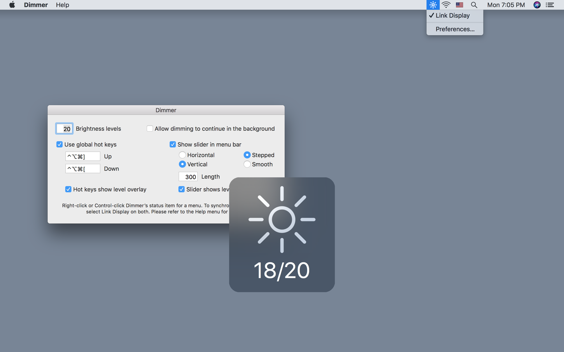 Dimmer 1.3 free download for mac